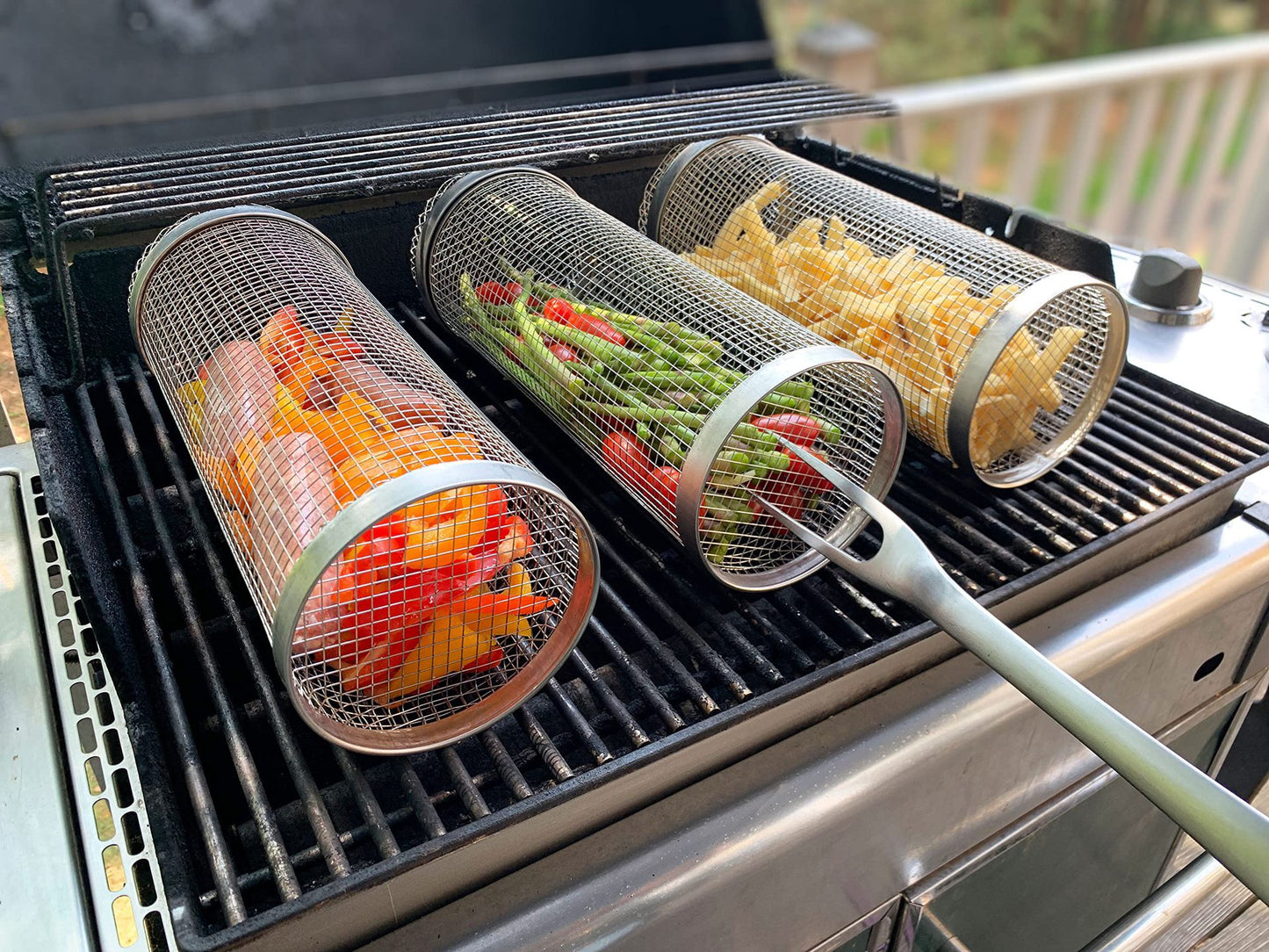 Stainless Steel BBQ Grilling Basket