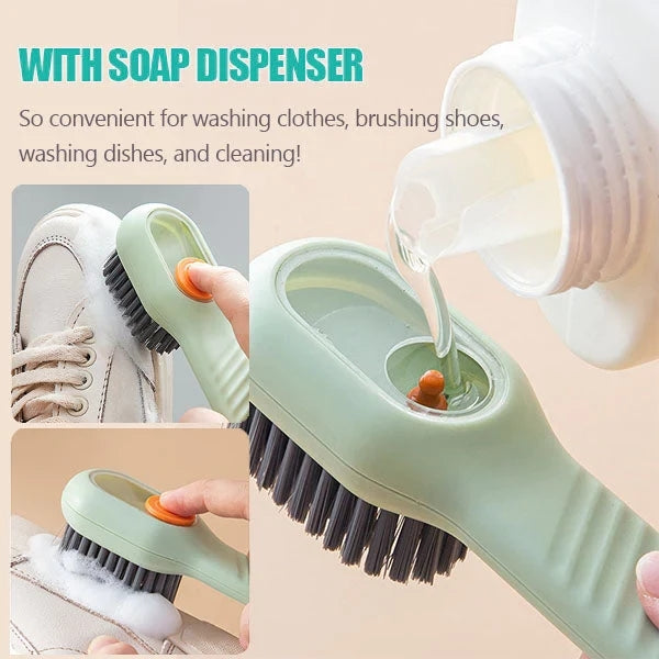 Multifunctional Soft-bristled Automatic Liquid Adding Shoe Brush