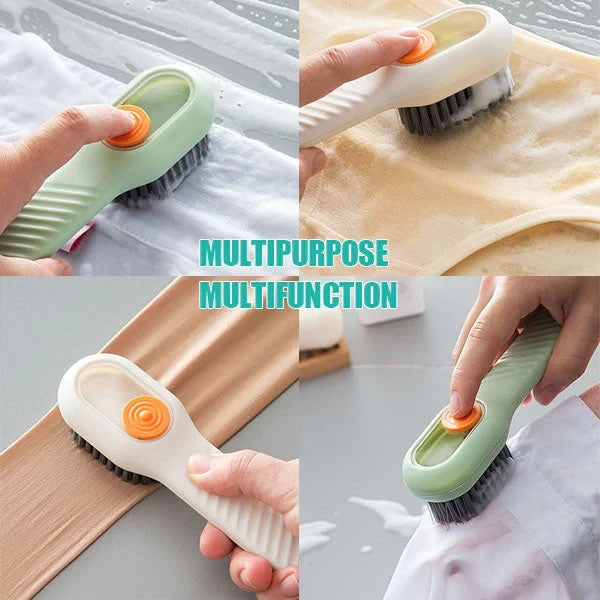 Multifunctional Soft-bristled Automatic Liquid Adding Shoe Brush