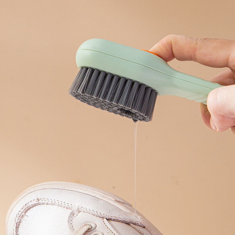 Multifunctional Soft-bristled Automatic Liquid Adding Shoe Brush